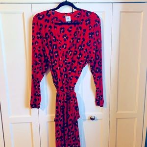 A beautiful red “Siren Wrap Dress” by Cabi